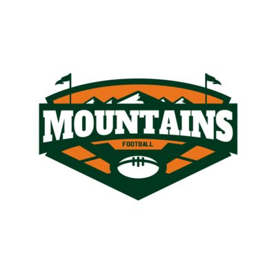Mountains Football logo template 02 Thumbnail