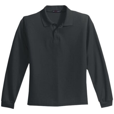 Youth Long Sleeve Silk Touch Polo Thumbnail