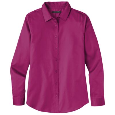Ladies Long Sleeve SuperPro React  Twill Shirt Thumbnail