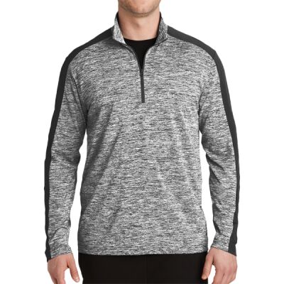 PosiCharge ® Electric Heather Colorblock 1/4 Zip Pullover Thumbnail