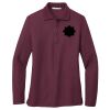 Ladies Silk Touch Long Sleeve Polo Thumbnail